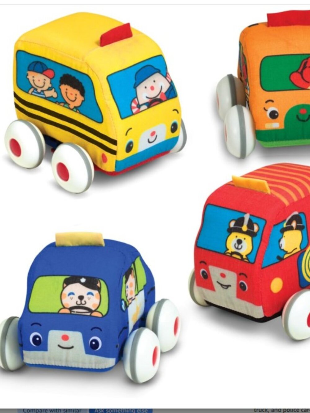 Melissa & Doug K's Kids Pull-Back Vehicle Set of 4